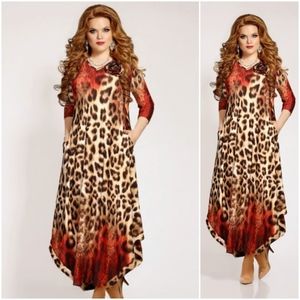 ANIMAL FASHION EXCLUSIVE PLUS SIZE WOMEN DRESS